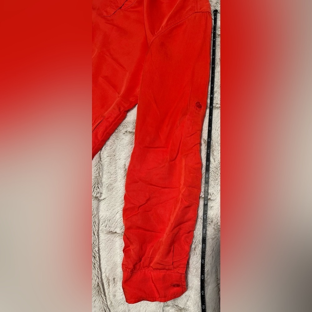 Kut from the Kloth Vibrant Red V Neck Dress - Picture 8 of 16